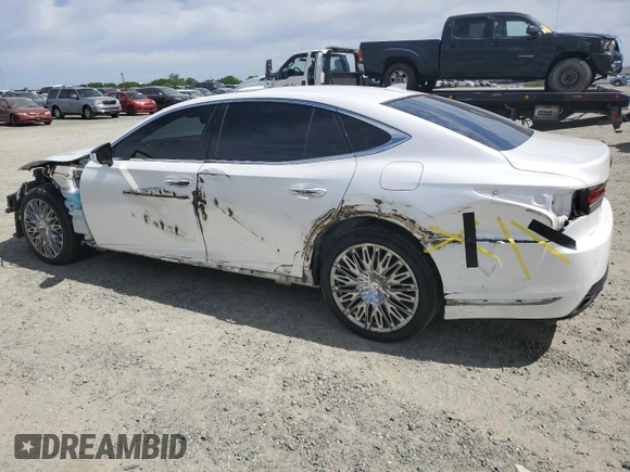 2018 Lexus LS 500 z VIN JTHB51FF7J5003380, wystawiony jako Copart lot #52611435 z przebiegiem 86 573 mil mil oraz Szkoda całkowita • Salvage title. Historia ofert i sprzedaży dostępna na DreamBid. Obrazek 2.