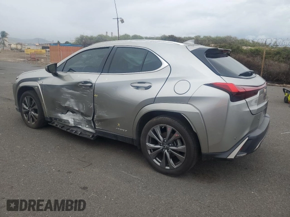 2022 Lexus UX 250h F Sport with VIN JTHR9JBH6N2054435, listed as a Copart auction lot 45687975 with 12,615 mi miles and Clean Title. Bid and sale history available at DreamBid. Image 2.