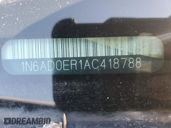2010 Nissan Frontier SE с VIN 1N6AD0ER1AC418788, выставлен на аукционе Copart как лот 52945745 с пробегом 138 602 миль миль и Списание • Salvage title. История ставок и продаж доступна на DreamBid. Изображение 12.