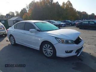 2014 Honda Accord Sedan EX-L with VIN 1HGCR2F87EA047816, listed as a IAAI auction lot 40704683 with 143,678 mi miles. Bid and sale history available at carsss.com. Image 1.