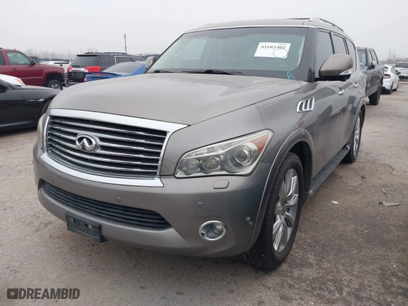2013 Infiniti QX80 with VIN JN8AZ2ND1D9750109, listed as a IAAI auction lot 41682402 with 204,822 mi miles. Bid and sale history available at carsss.com. Image 17.