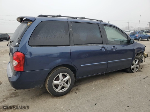 2003 Mazda MPV LX with VIN JM3LW28A230338810, listed as a Copart auction lot 83089994 with 173,890 mi miles and Salvage Title. Bid and sale history available at carsss.com. Image 3.