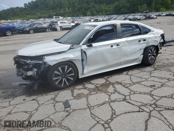 2022 Honda Civic EX with VIN JHMFE1F79NX003885, listed as a Copart auction lot 61275005 with 40,855 mi miles and Salvage title. Bid and sale history available at DreamBid. Image 1.