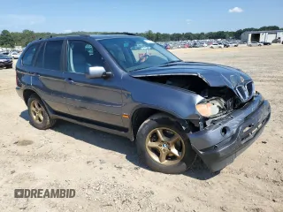 2002 BMW X5 3.0i with VIN 5UXFA53502LV72861, listed as a Copart auction lot 72165804 with 184,596 mi miles and Salvage Title. Bid and sale history available at carsss.com. Image 4.