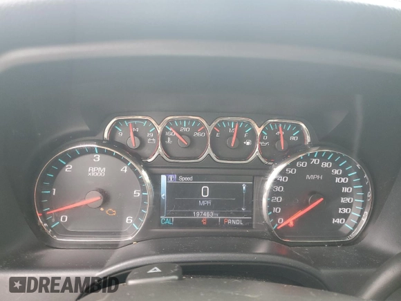 2017 Chevrolet Silverado 1500 LTZ with VIN 1GCVKSECXHZ364545, listed as a Copart auction lot 57020195 with 197,463 mi miles and Clean Title. Bid and sale history available at DreamBid. Image 9.