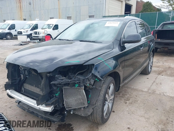2015 Audi Q7 Premium Plus with VIN WA1LGAFE6FD013994, listed as a IAAI auction lot 42029953 with 124,148 mi miles and . Bid and sale history available at DreamBid. Image 18.