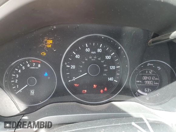 2017 Honda HR-V EX with VIN 3CZRU5H51HG709434, listed as a Copart auction lot 48250595 with 84,312 mi miles and Salvage Title. Bid and sale history available at carsss.com. Image 9.
