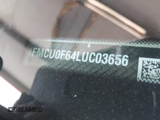 2020 Ford Escape S z VIN 1FMCU0F64LUC03656, wystawiony jako IAAI lot #42415638 z przebiegiem 96 759 mil mil oraz . Historia ofert i sprzedaży dostępna na DreamBid. Obrazek 9.