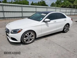 2018 Mercedes-Benz C 300 with VIN WDDWF4JB0JR332894, listed as a Copart auction lot 63749665 with 86,545 mi miles and Salvage title. Bid and sale history available at DreamBid. Image 1.