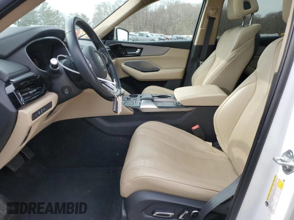2022 Acura MDX w/Technology Package with VIN 5J8YE1H45NL043239, listed as a Copart auction lot 47295685 with 40,427 mi miles and Salvage Title. Bid and sale history available at carsss.com. Image 7.