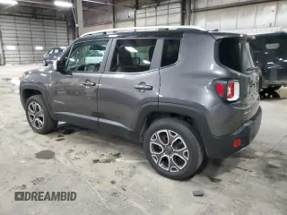 2017 Jeep Renegade Limited z VIN ZACCJBDB7HPE78018, wystawiony jako Copart lot #58027535 z przebiegiem 133 145 mil mil oraz Szkoda całkowita • Salvage title. Historia ofert i sprzedaży dostępna na DreamBid. Obrazek 2.