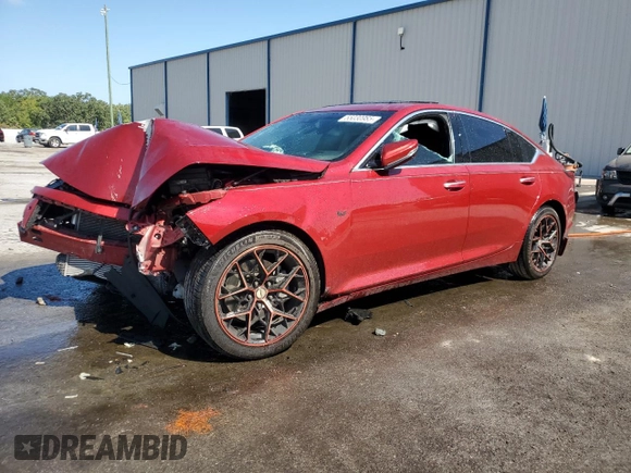 2020 Cadillac CT5 Premium Luxury with VIN 1G6DN5RK1L0128842, listed as a Copart auction lot 55030985 with 51,533 mi miles and Non Repairable. Bid and sale history available at DreamBid. Image 1.
