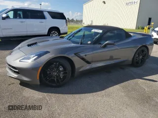 2015 Chevrolet Corvette 1LT with VIN 1G1YB3D73F5102838, listed as a Copart auction lot 74237814 with 0 mi miles and Salvage Title. Bid and sale history available at carsss.com. Image 1.