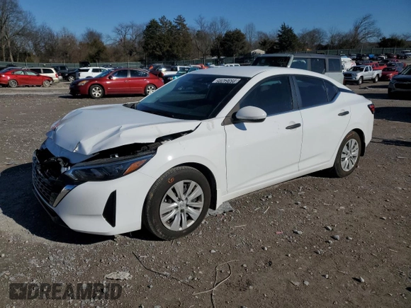 2024 Nissan Sentra S with VIN 3N1AB8BV4RY207339, listed as a Copart auction lot 48659585 with 4,898 mi miles and Salvage Title. Bid and sale history available at DreamBid. Image 1.