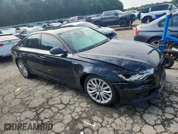 2014 Audi A6 Prestige with VIN WAUHGAFCXEN008586, listed as a Copart auction lot 60304815 with 133,577 mi miles and Salvage title. Bid and sale history available at DreamBid. Image 4.
