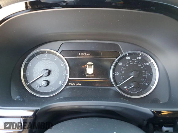 2024 Infiniti QX60 Pure with VIN 5N1DL1ES5RC345587, listed as a Copart auction lot 83889614 with 9,829 mi miles and Salvage title. Bid and sale history available at DreamBid. Image 9.