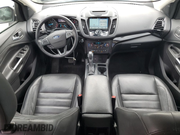 2018 Ford Escape Titanium with VIN 1FMCU9J91JUB44813, listed as a Copart auction lot 59920265 with 63,008 mi miles and Salvage title. Bid and sale history available at DreamBid. Image 8.