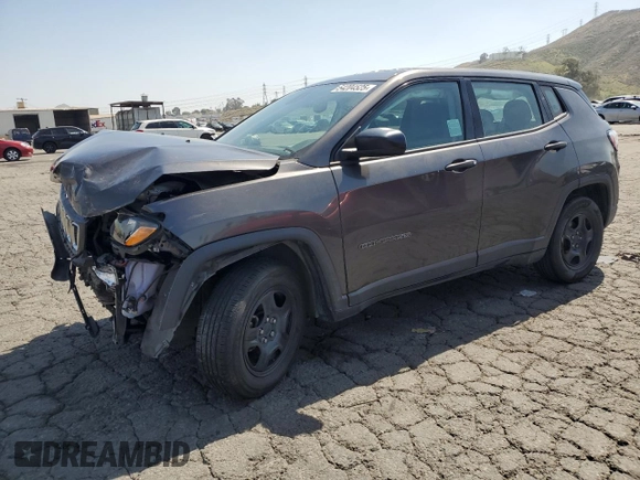 2018 Jeep Compass Sport with VIN 3C4NJCAB3JT194368, listed as a Copart auction lot 54204525 with 108,364 mi miles and Salvage title. Bid and sale history available at DreamBid. Image 1.