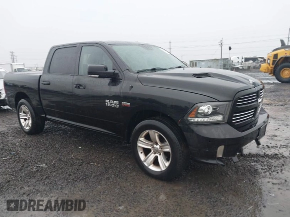 2016 Ram 1500 Sport with VIN 1C6RR6MT7GS241127, listed as a IAAI auction lot 41230712 with 129,586 mi miles. Bid and sale history available at carsss.com. Image 1.