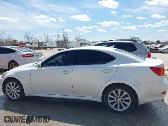 2009 Lexus IS with VIN JTHCK262095035485, listed as a IAAI auction lot 42015619 with 204,518 mi miles. Bid and sale history available at carsss.com. Image 14.