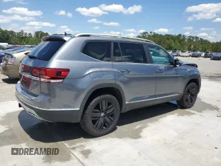 2019 Volkswagen Atlas SEL with VIN 1V2MR2CAXKC569168, listed as a Copart auction lot 55638455 with 86,582 mi miles and Salvage title. Bid and sale history available at DreamBid. Image 3.