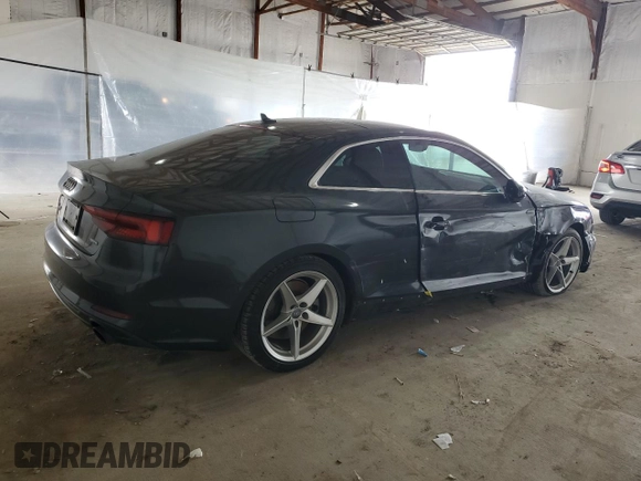 2019 Audi A5 Premium Plus with VIN WAUTNAF54KA008183, listed as a Copart auction lot 50423625 with 50,476 mi miles and Salvage Title. Bid and sale history available at DreamBid. Image 3.