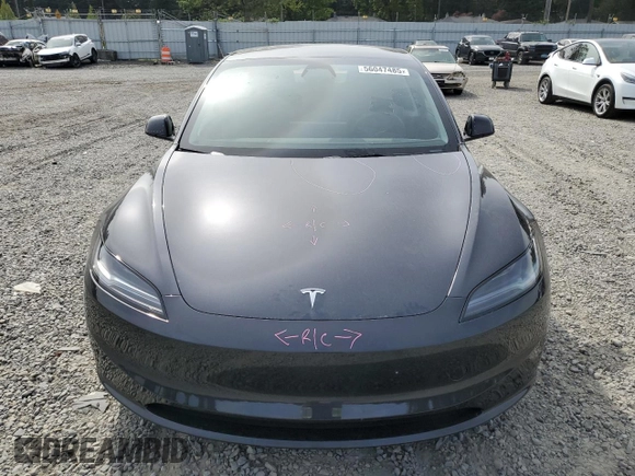 2024 Tesla Model 3 Long Range with VIN 5YJ3E1EB9RF816038, listed as a Copart auction lot 56047485 with 8,786 mi miles and Salvage Title. Bid and sale history available at DreamBid. Image 5.