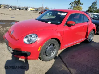 2012 Volkswagen Beetle with VIN 3VWHX7AT1CM639762, listed as a Copart auction lot 75584333 with 104,029 mi miles and Salvage Title. Bid and sale history available at DreamBid. Image 1.