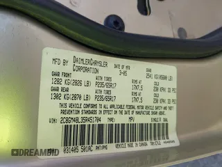 2005 Chrysler Pacifica с VIN 2C8GM48L35R451704, выставлен на аукционе IAAI как лот 42005444 с пробегом 122 456 миль миль и . История ставок и продаж доступна на DreamBid. Изображение 9.