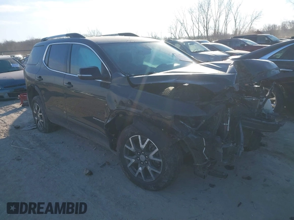 2021 GMC Acadia SLE with VIN 1GKKNRLS0MZ192845, listed as a IAAI auction lot 41089480 with 64,651 mi miles. Bid and sale history available at carsss.com. Image 1.