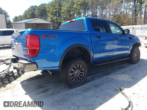 2021 Ford Ranger XL with VIN 1FTER4FH7MLD89272, listed as a Copart auction lot 50009035 with 48,725 mi miles and Salvage title. Bid and sale history available at DreamBid. Image 3.