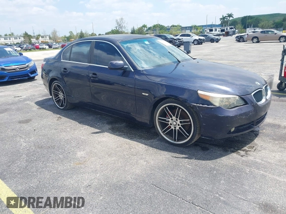 2005 BMW 5 Series 530i with VIN WBANA73595CR59676, listed as a IAAI auction lot 42040956 with 215,297 mi miles and . Bid and sale history available at DreamBid. Image 1.