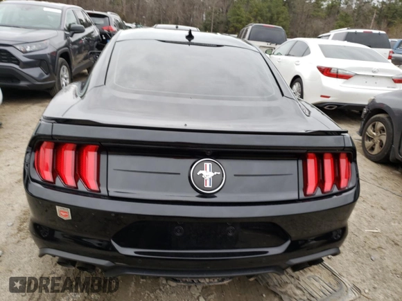 2022 Ford Mustang EcoBoost with VIN 1FA6P8TD1N5107772, listed as a Copart auction lot 36386123 with 14,658 mi miles and . Bid and sale history available at DreamBid. Image 6.