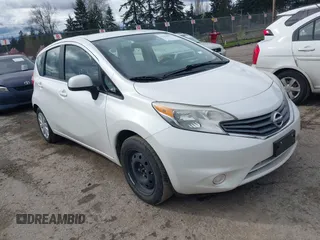 2014 Nissan Note S Plus with VIN 3N1CE2CPXEL391450, listed as a IAAI auction lot 41936997 with 86,592 mi miles and . Bid and sale history available at DreamBid. Image 1.