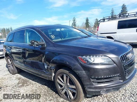 2015 Audi Q7 Premium Plus with VIN WA1LMAFEXFD017765, listed as a IAAI auction lot 41668717 with 134,180 mi miles and . Bid and sale history available at DreamBid. Image 6.