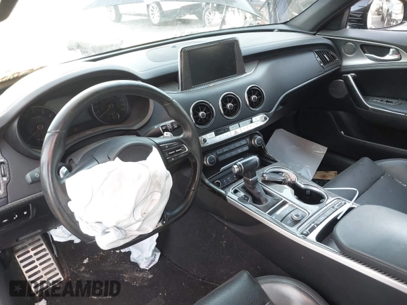 2019 Kia Stinger GT1 with VIN KNAE45LC2K6049548, listed as a IAAI auction lot 40970268 with 35,217 mi miles and . Bid and sale history available at DreamBid. Image 21.