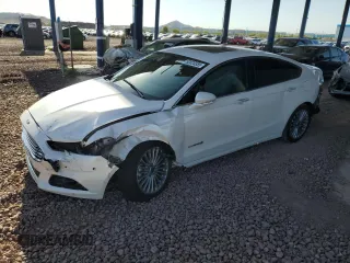 2013 Ford Fusion Titanium Hybrid with VIN 3FA6P0RU7DR282189, listed as a Copart auction lot 52025555 with 136,609 mi miles and Salvage Title. Bid and sale history available at carsss.com. Image 1.