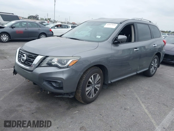 2017 Nissan Pathfinder S with VIN 5N1DR2MN0HC658402, listed as a IAAI auction lot 41857093 with 142,070 mi miles and . Bid and sale history available at DreamBid. Image 2.