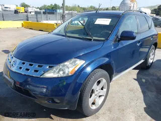 2003 Nissan Murano SL with VIN JN8AZ08W63W208957, listed as a IAAI auction lot 42110265 with 237,531 mi miles. Bid and sale history available at carsss.com. Image 2.