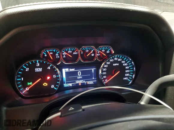 2017 Chevrolet Silverado 1500 LTZ with VIN 3GCUKSEC4HG354251, listed as a Copart auction lot 45991845 with 124,467 mi miles and Clean Title. Bid and sale history available at DreamBid. Image 9.