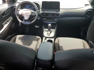 2023 Hyundai Kona N Line with VIN KM8K33A35PU025002, listed as a Copart auction lot 60696794 with 8,613 mi miles and Salvage Title. Bid and sale history available at carsss.com. Image 8.