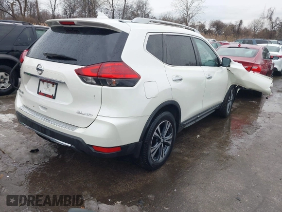 2017 Nissan Rogue SL with VIN 5N1AT2MV8HC830938, listed as a IAAI auction lot 41337476 with 117,940 mi miles. Bid and sale history available at carsss.com. Image 4.
