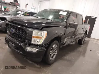 2021 Ford F-150 XL with VIN 1FTFW1E51MFD11166, listed as a IAAI auction lot 41883197 with 33,303 mi miles. Bid and sale history available at carsss.com. Image 23.