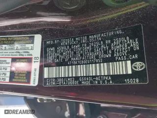 2014 Toyota Avalon Limited with VIN 4T1BK1EB0EU117852, listed as a IAAI auction lot 41645440 with 57,361 mi miles. Bid and sale history available at carsss.com. Image 9.
