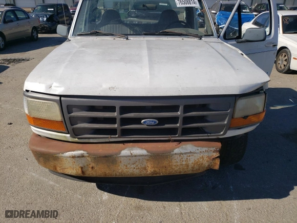 1996 Ford F-150 Special with VIN 1FTEF15Y1TLB21017, listed as a Copart auction lot 76508814 with 0 mi miles and Salvage Title. Bid and sale history available at carsss.com. Image 11.