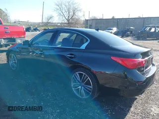 2014 Infiniti Q50 Premium with VIN JN1AV7AR7EM700161, listed as a IAAI auction lot 41973223 with 218,288 mi miles and . Bid and sale history available at carsss.com. Image 3.