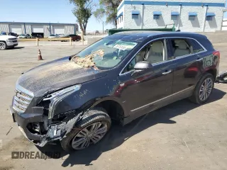 2017 Cadillac XT5 Premium Luxury AWD with VIN 1GYKNERS6HZ241266, listed as a Copart auction lot 58152495 with 93,539 mi miles and Salvage title. Bid and sale history available at DreamBid. Image 1.