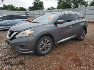 2016 Nissan Murano SV z VIN 5N1AZ2MG8GN145227, wystawiony jako Copart lot #61099555 z przebiegiem 194 435 mil mil oraz Czysty tytuł • Clean title. Historia ofert i sprzedaży dostępna na DreamBid. Obrazek 1.