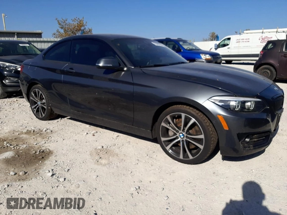 2021 BMW 2 Series 230i with VIN WBA2J1C01M7G97702, listed as a Copart auction lot 75096704 with 29,884 mi miles and Salvage Title. Bid and sale history available at carsss.com. Image 4.
