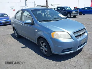 2007 Chevrolet Aveo LT with VIN KL1TG56677B049297, listed as a IAAI auction lot 42517516 with 163,130 mi miles and . Bid and sale history available at DreamBid. Image 1.